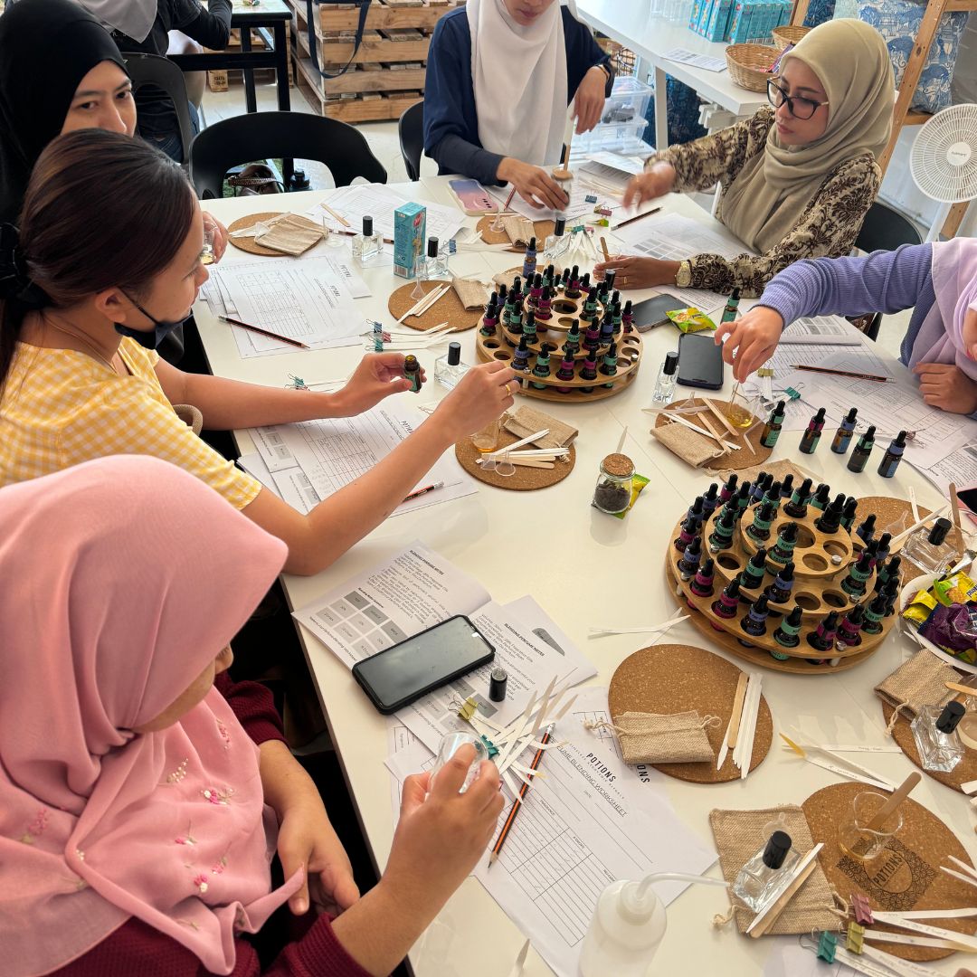 Team Building Perfume Workshop Malaysia – Group Custom Scent Experience