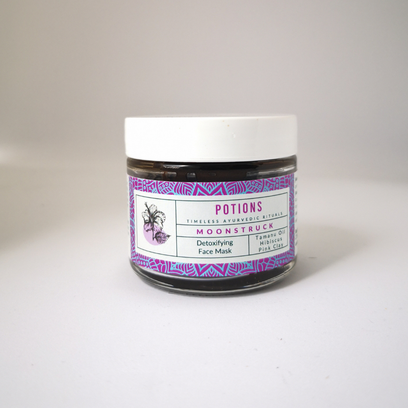 Potions French Pink Clay Detoxifying Mask, Moonstruck
