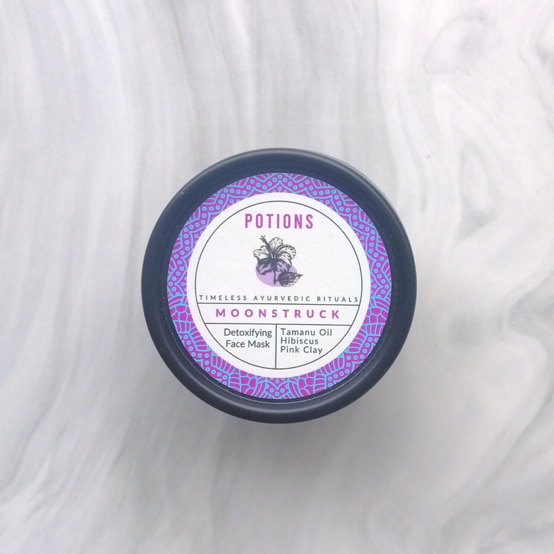 Potions French Pink Clay Detoxifying Mask, Moonstruck