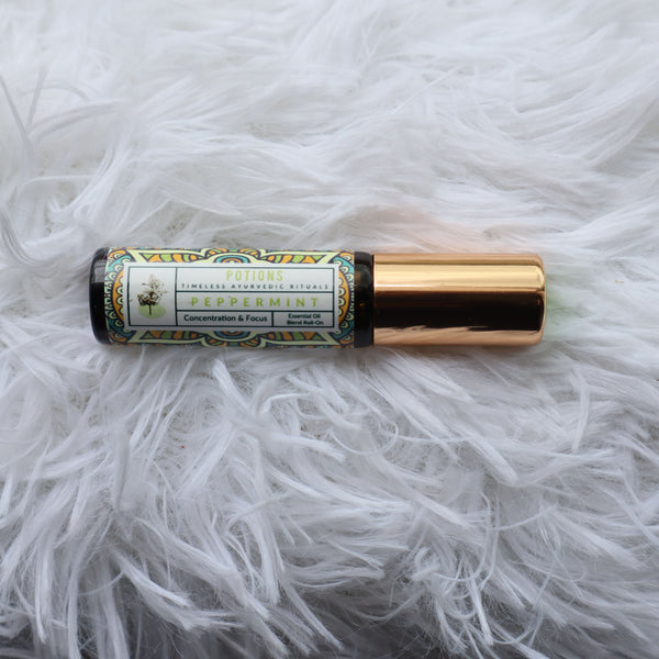 Peppermint Essential Oil Roll-On - For Concentration & Focus