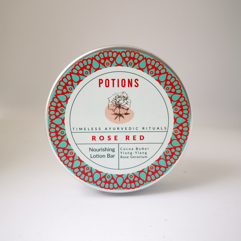 Rose Red  Rose Geranium & Ylang-Ylang Deeply Nourishing Lotion Bar